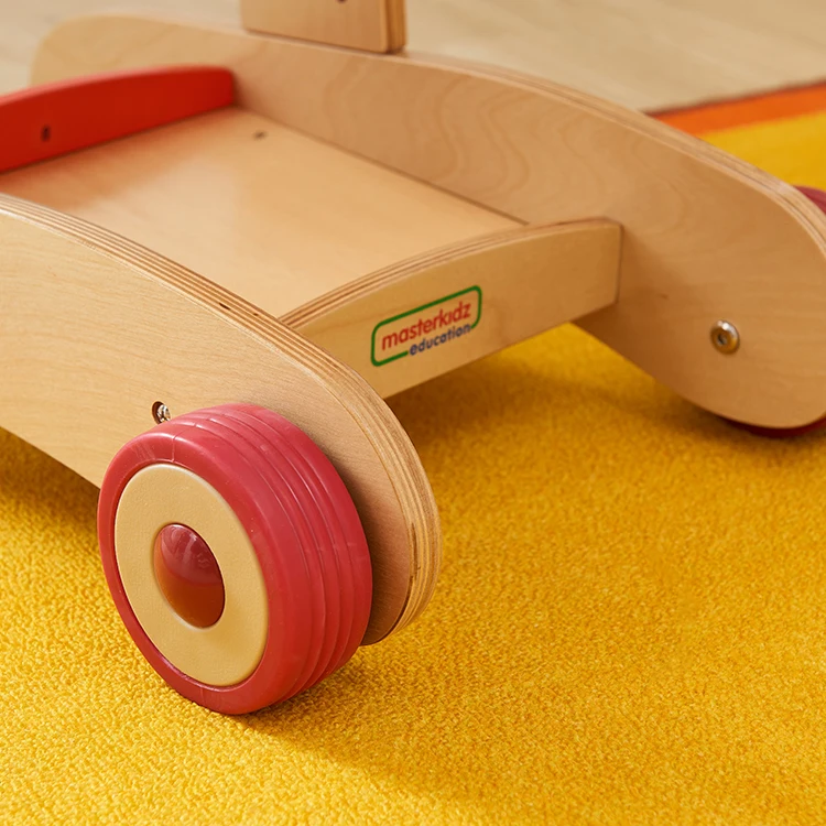 Wholesale High Quality Wooden Role Play Toy Kids Shopping Cart for Kindergarten and Home