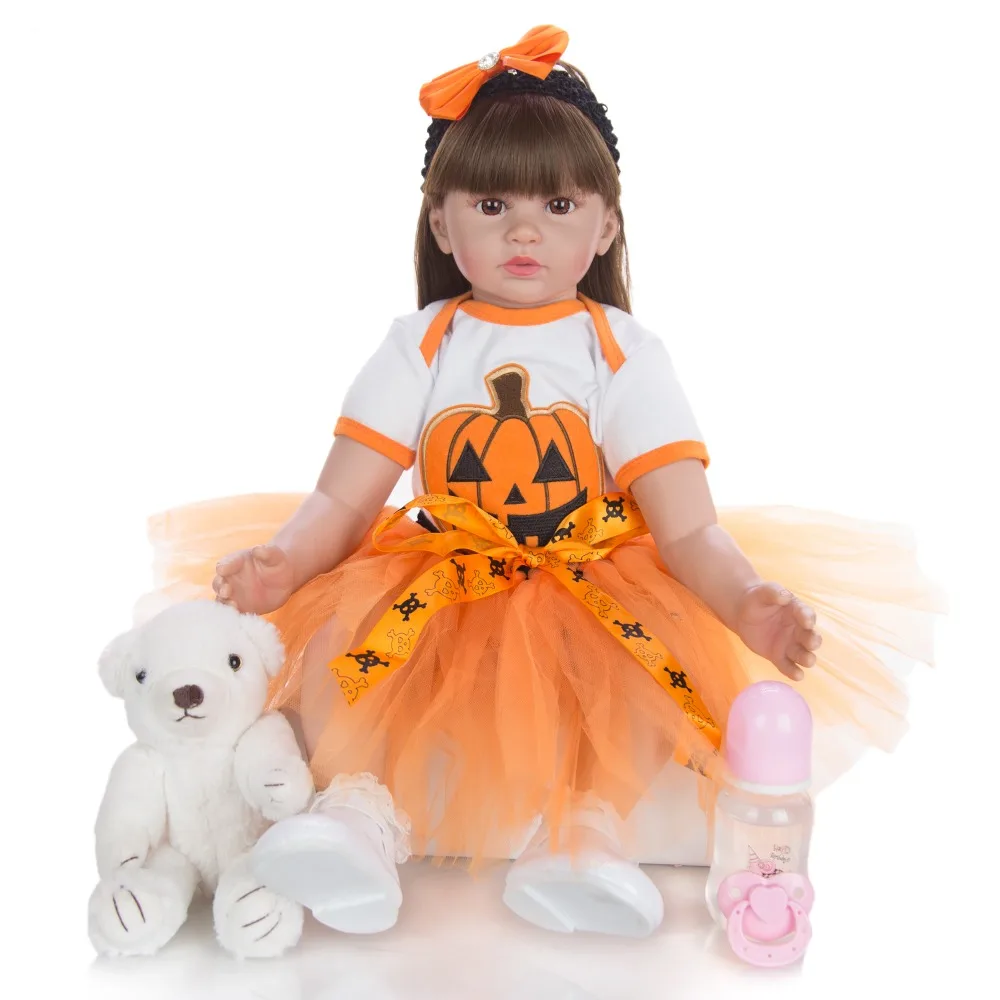 
KEIUMI 24 inch Reborn Baby Dolls lifelike Fashion Silicone Princess Bebe Reborn Dolls for Kids Birthday Gifts 
