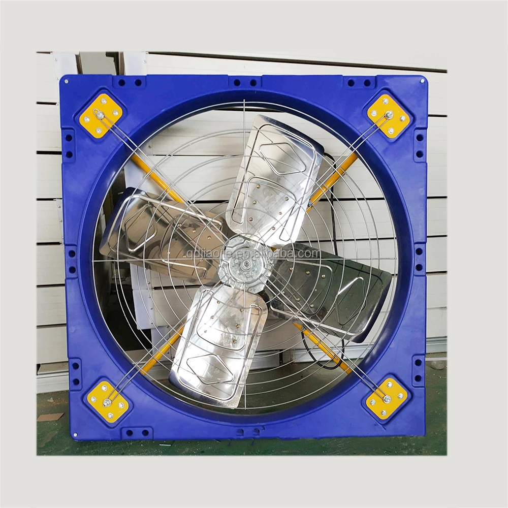 Factory supply cow farm fans dairy farm management equipment plastic frame stainless steel blade fans for livestock farm