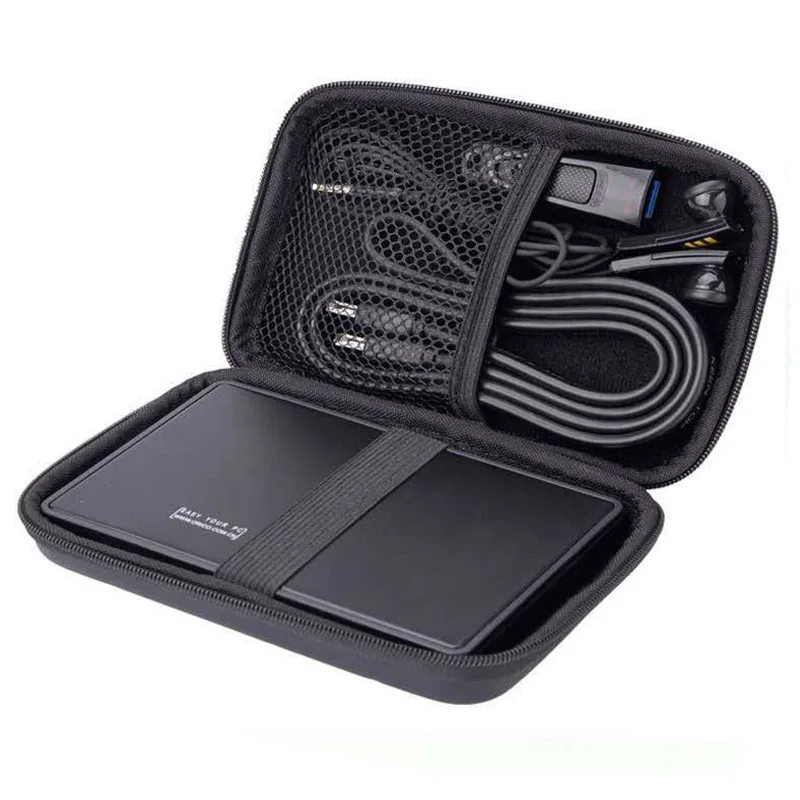 Waterproof custom hard drive case 2.5 power bank eva cable organizer case