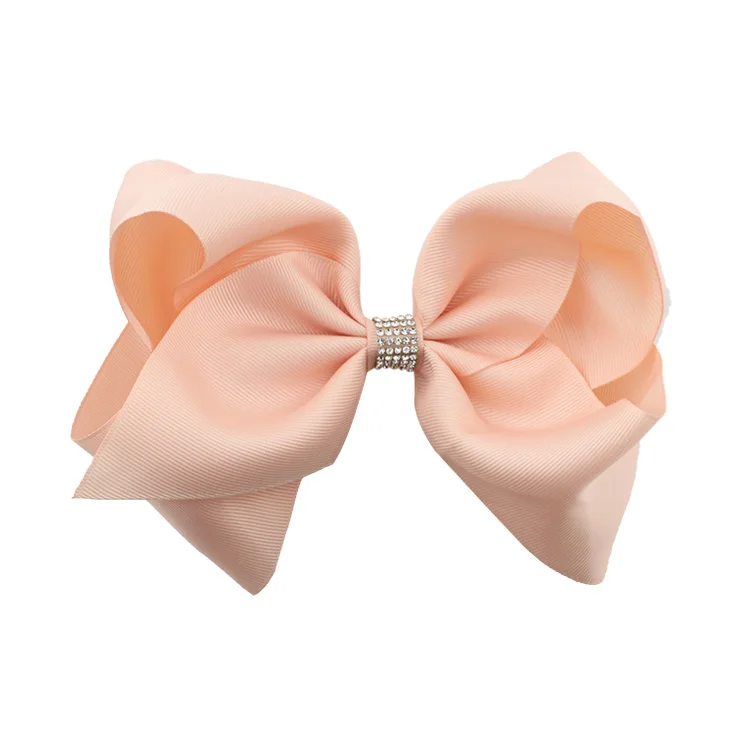 HCArtware 8 inch jojo bow hair clips for girls 20 colors Ribbon hair accessories for girls Customizable colors