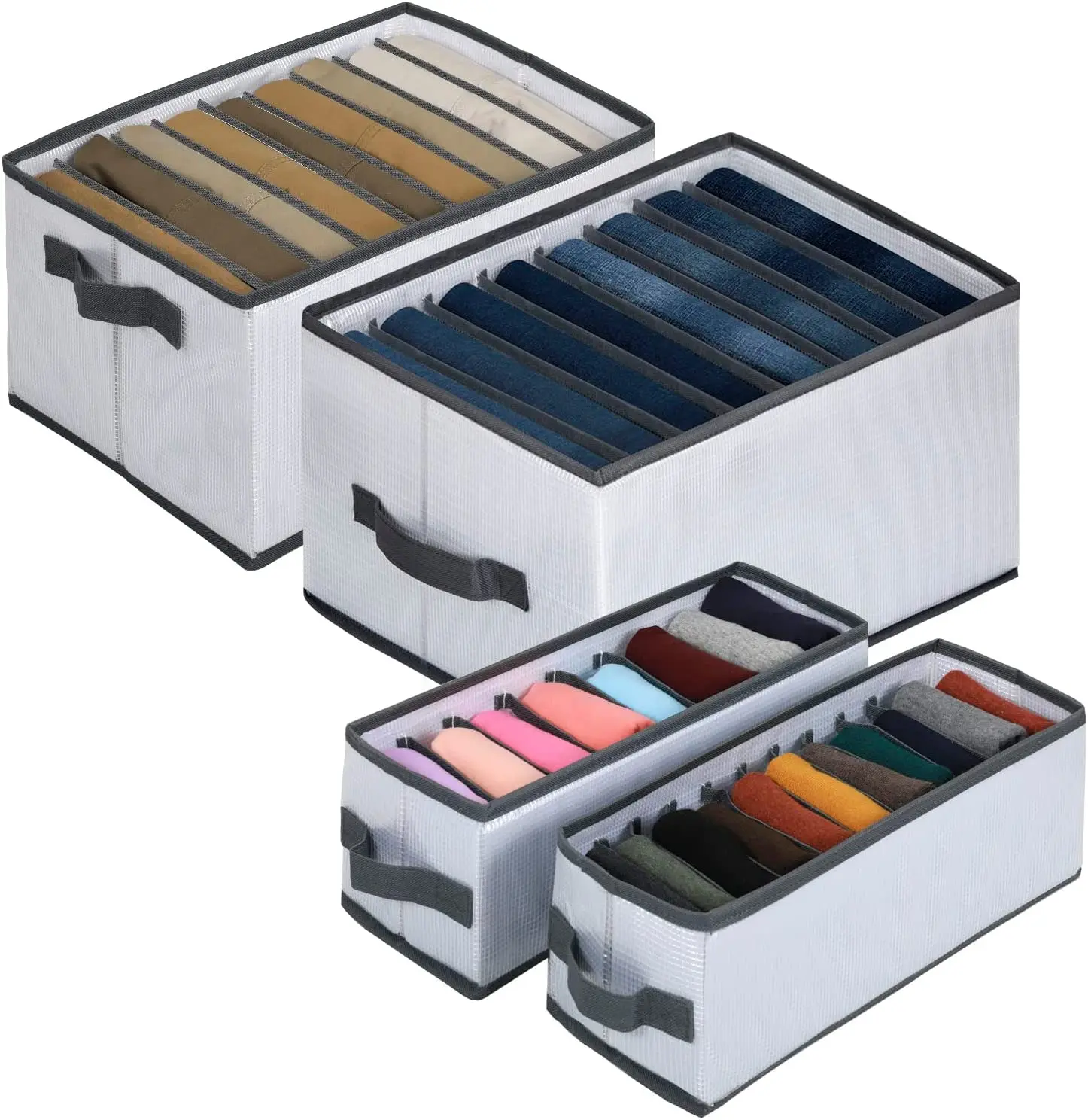 Exquisite washable drawer jeans pants shirts storage box