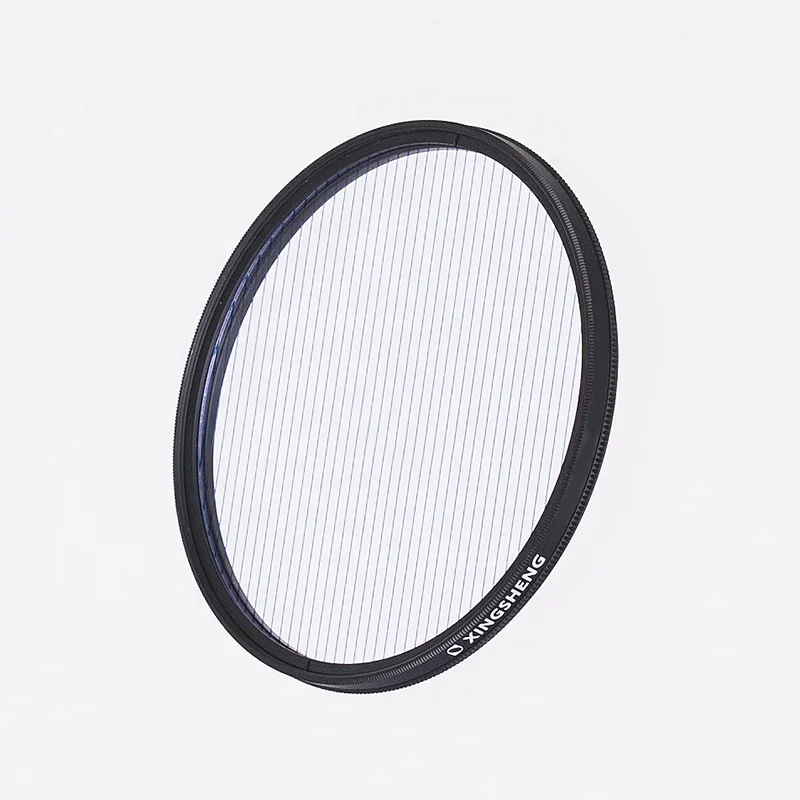77mm Blue effect camera optical lens streak star filter