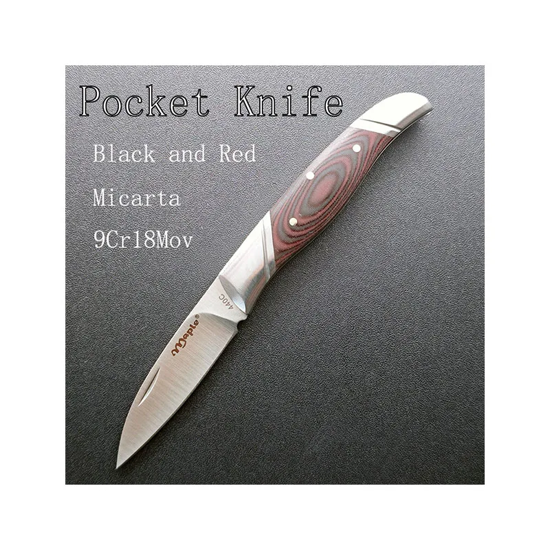 Высокая твердость 9Cr18 сталь micarta ручка охотничий нож тактические ножи Открытый портативный складной карманный