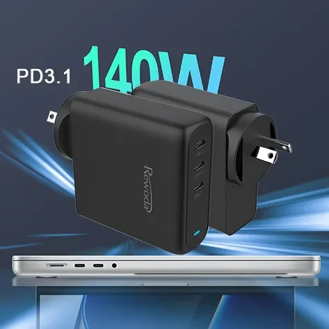 PD3.1 gan 140w charger uk plugs fast wall charger i phone QC BSCI SAA KC certificates mutli portable phone laptop charger usb c