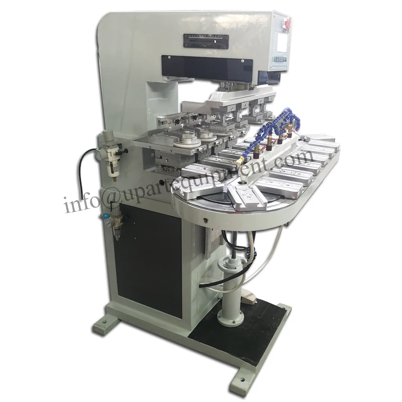 turntable 4 color pad printing machine for skateboard wheels