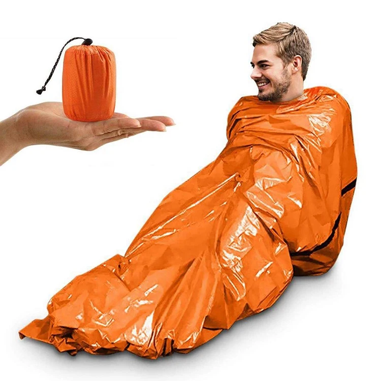  Прямая поставка Bivy Sack уличный спальный мешок для кемпинга с тепловым пространством из полиэтилена экстренных ситуаций скидка