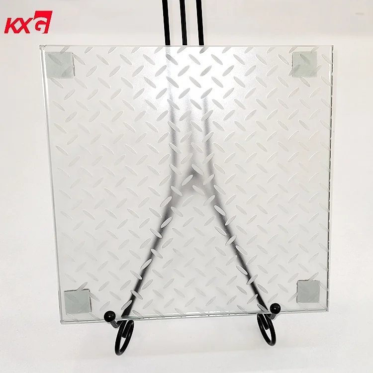 Anti Slip Tempered Glass Safety Laminated Pattern Glass Floor Staircase