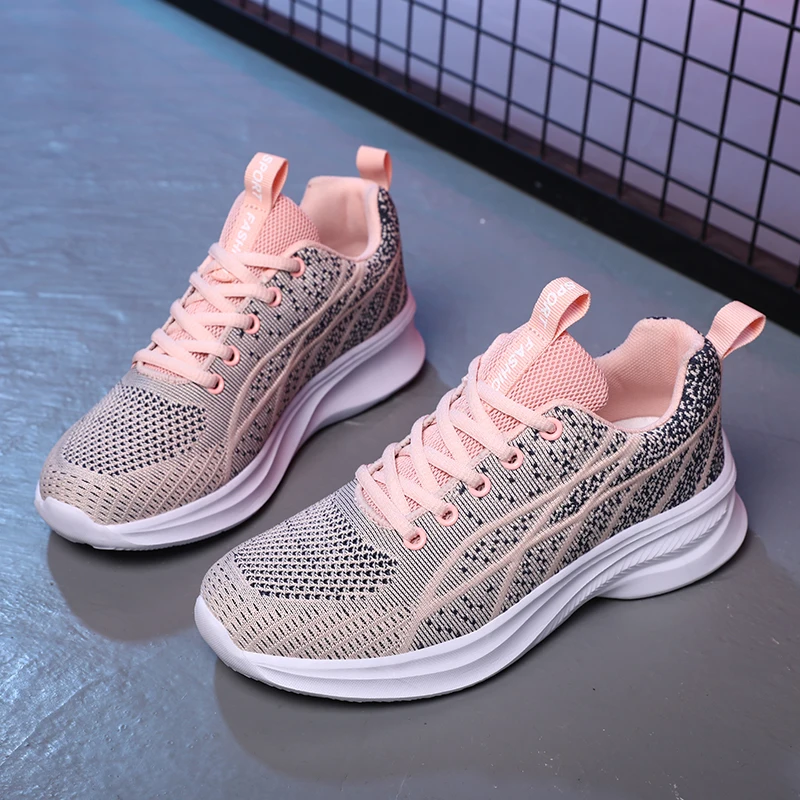 Fashion design soft sneaker breathable hot sale sport shoes women casual shoe Athletic Fitness Running Sneakers