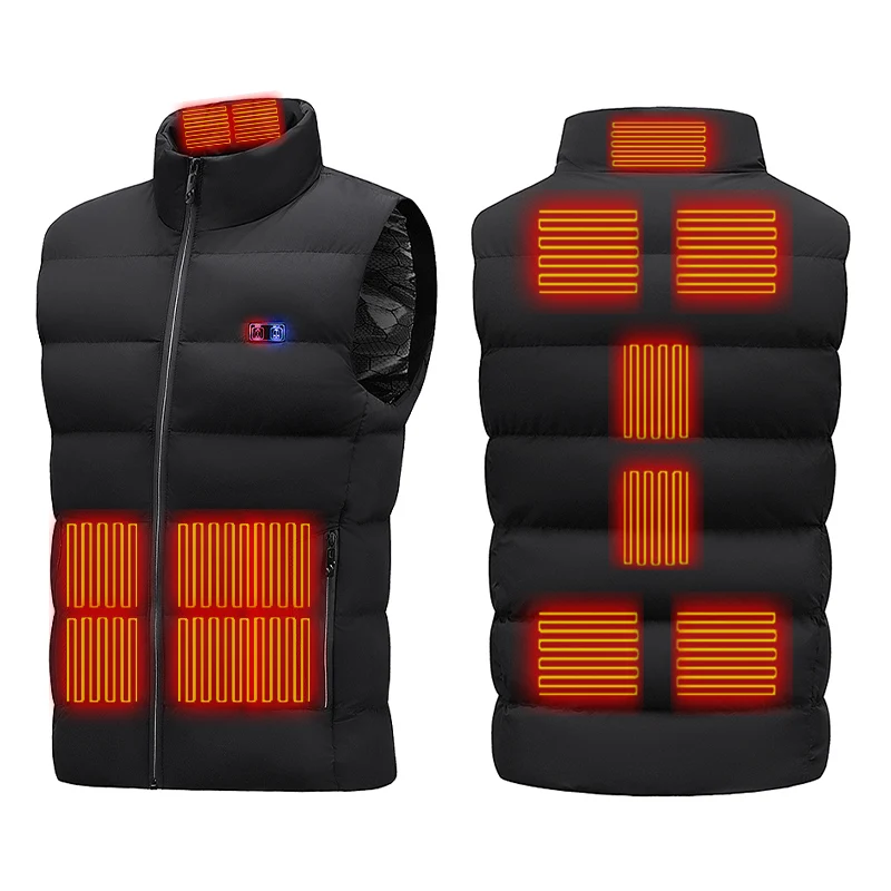 IN STOCK Heated Vest USB Charging Rechargeable Battery Powered Intelligence 9 Zone Heating Waistcoat