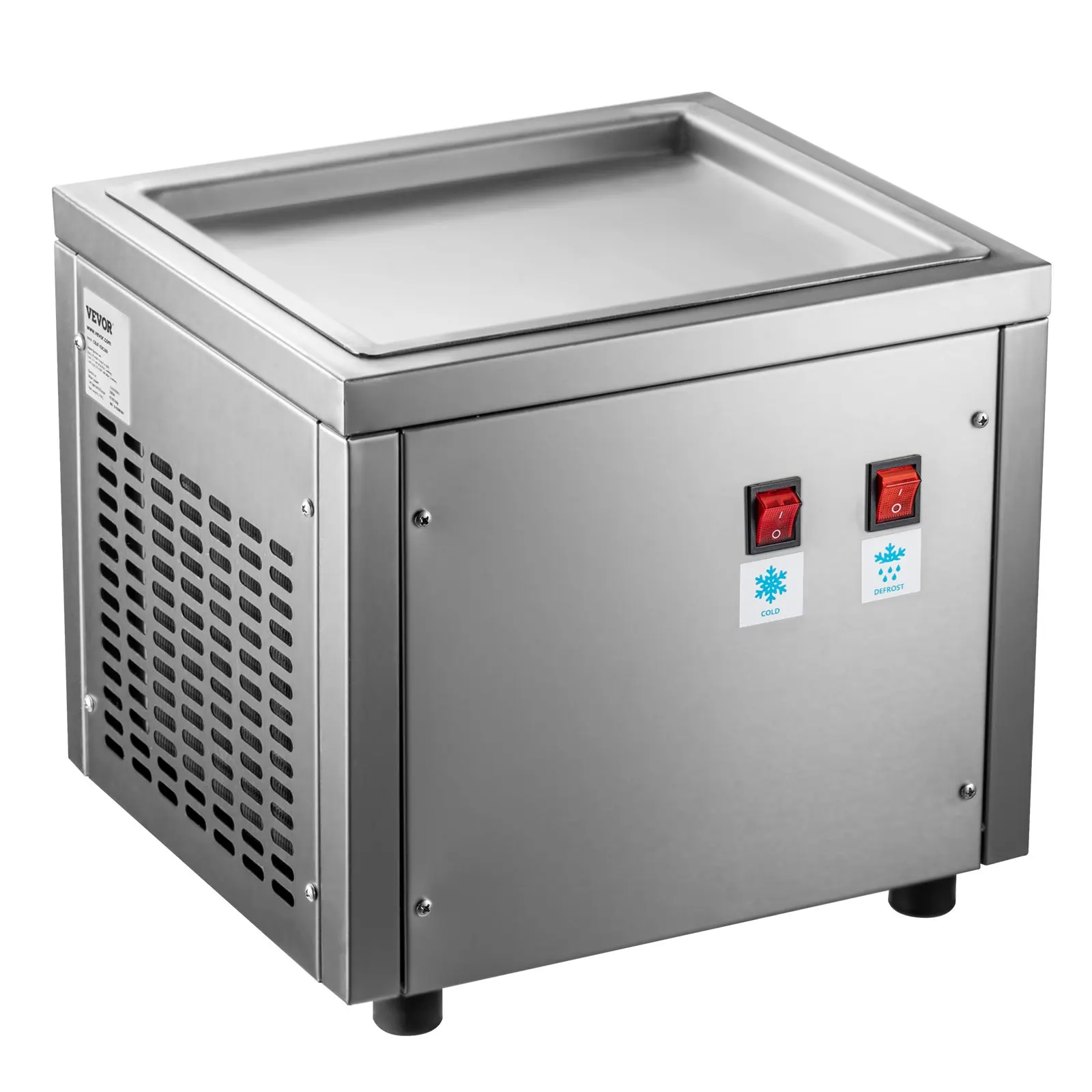 Highly-Efficient Ice Roll Making Fried Ice Cream Roll Machine 110V Fried Ice Cream Freezer