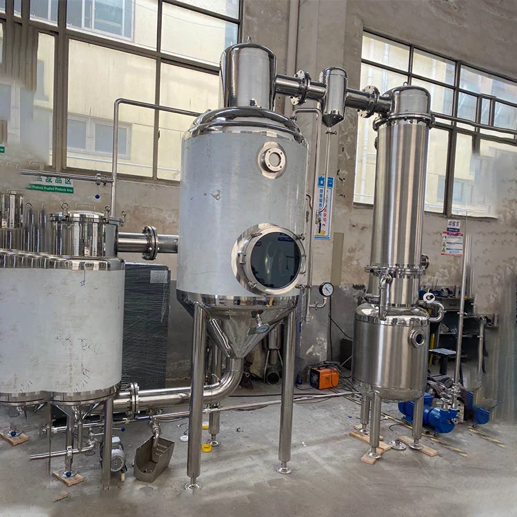 Stainless steel Herb Plant Oil Extractor And Evaporator Concentrator essential oil fractional distillation