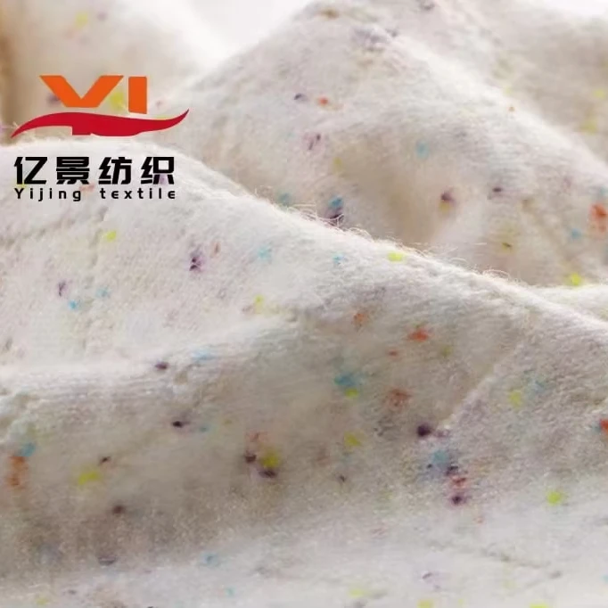 Blended yarn 55% viscose 32% nylon 13% polyester 28S/2 color point core spun yarn color point series