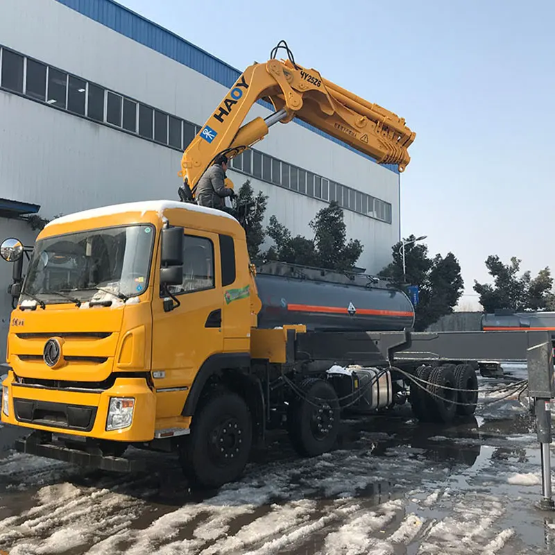 30 ton construction mobile hydraulic remote control knuckle boom china manipulator truck mounted crane for sale