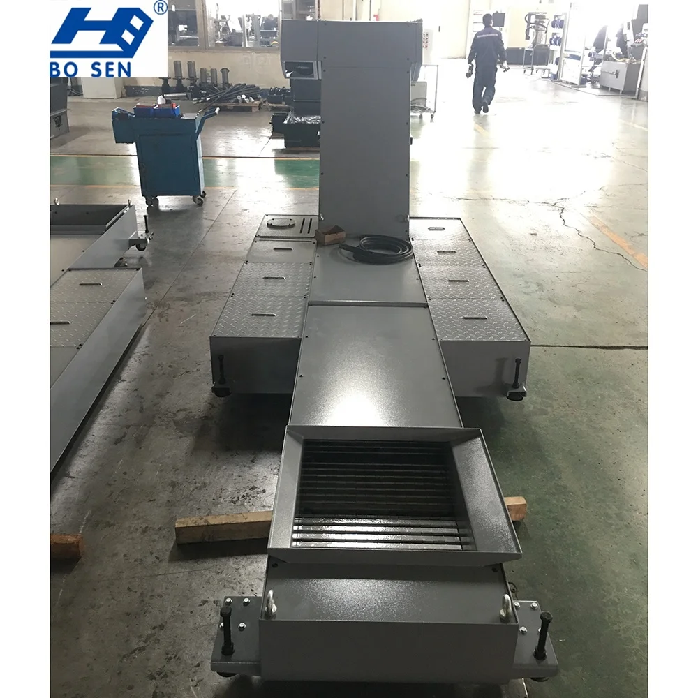 For production and processing center chain belt chip conveyor or hinged belt chip conveyor