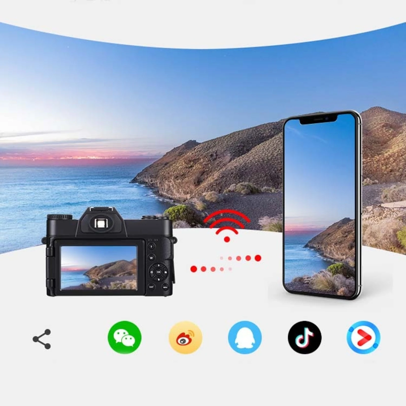 48 миллионов пикселей 4K 3 0 дюймовый дисплей FHD DV SLR цифровая мини-видеокамера со вспышкой Прямая