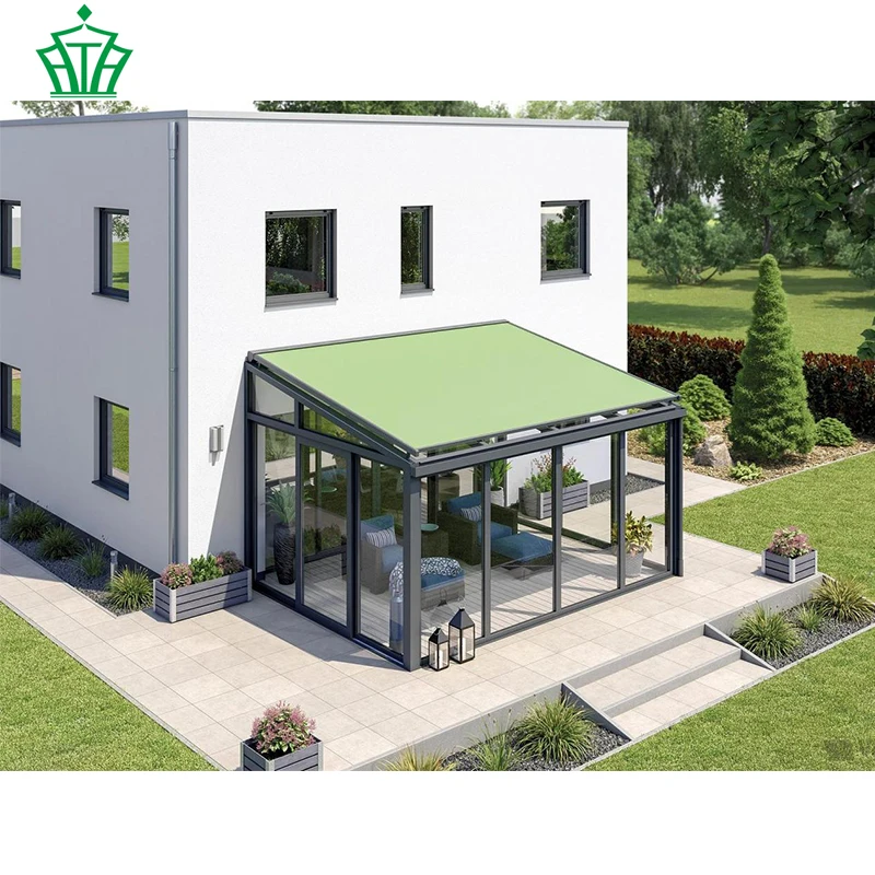 Prefabricate Aluminium Glass House/Sunroom/Green House/Conservatory Awning For Sale