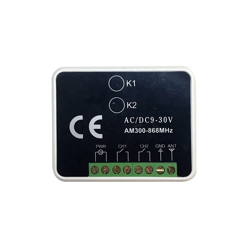 Беспроводная Универсальная совместимость непрерывно изменяющийся код 2 канальный DC9-30V приемник