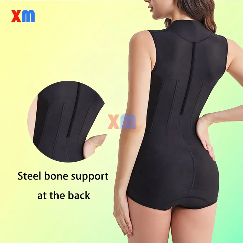 High Compression Garments Body Sculpting Bodysuit Tummy Control Shapewear Stage 1 Fajas Post Surgical Girdles With Rods