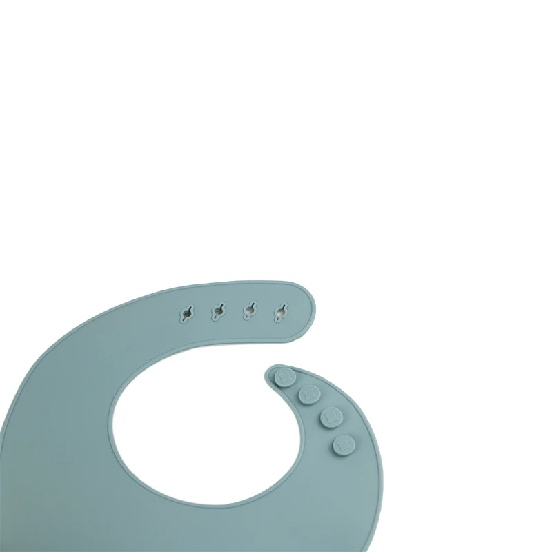 Washable custom logo packaging adjustable clip 100% food-grade soft clip ergonomic silicone bibs