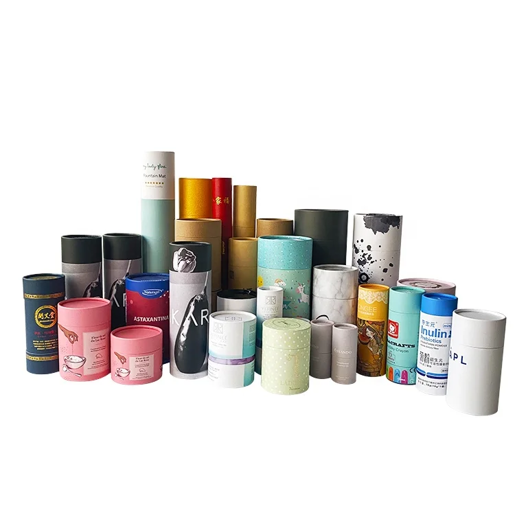 Custom Food Grade Tea Candle Brown Kraft Paper Round Cylinder Cardboard Packaging Tubes Box для