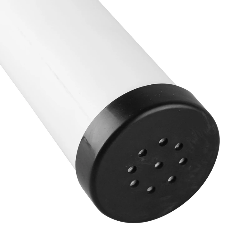 UDF Inline Water Filter Cartridge Activated Carbon Media for 50 GPD Household Water Filtration Manual Power Plastic Material