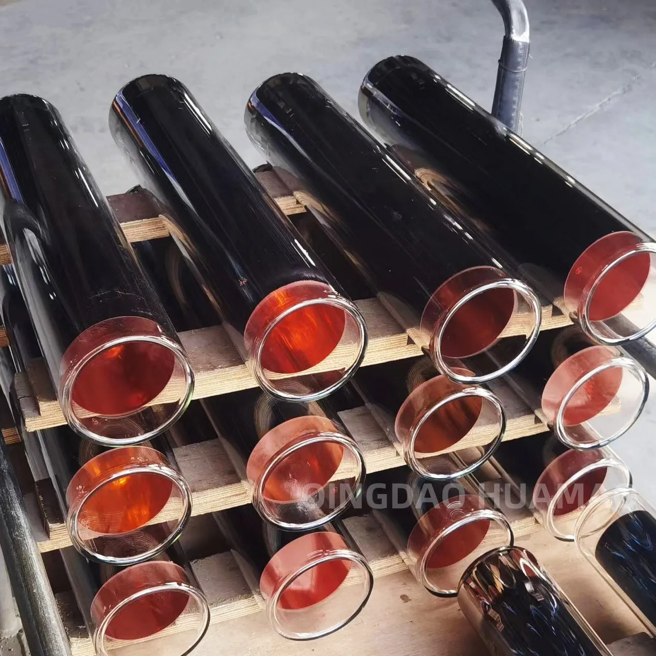 Large diameter solar vacuum tubes for solar stove