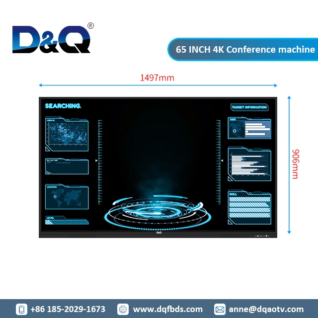 65 inch led high resolution touch screen monitor interactive panel all in one whiteboard smart