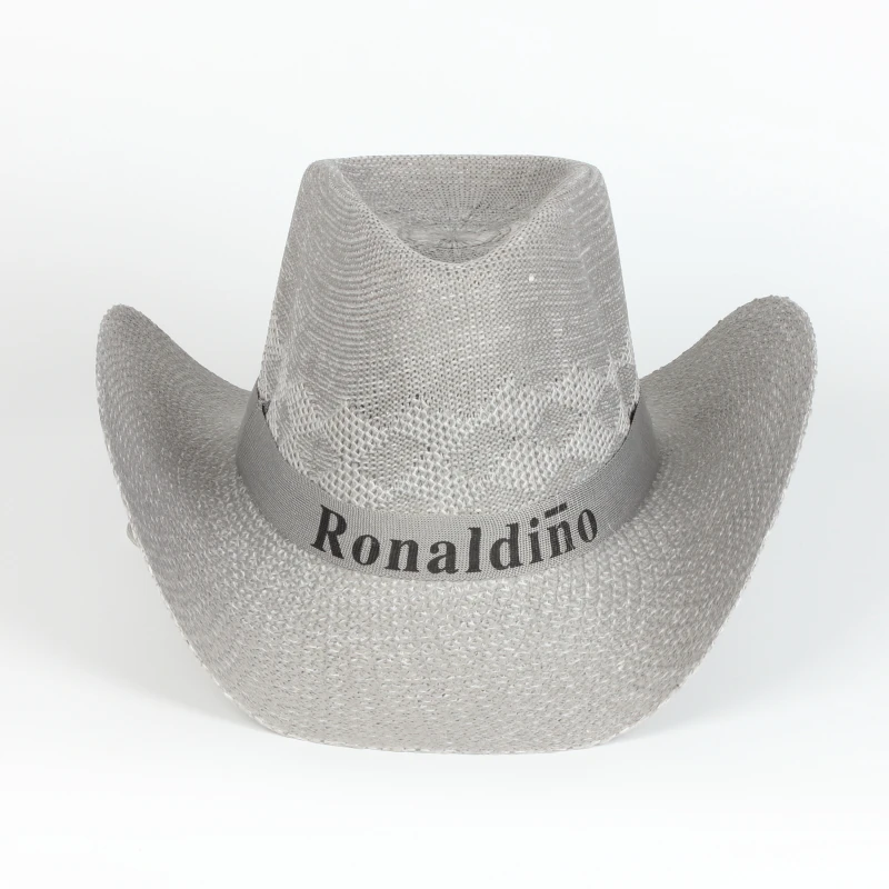 Fashion Summer Casual Unisex Beach Trilby Wide Brim Jazz Sunshade Straw Panama Paper Cowboy Hats For Men