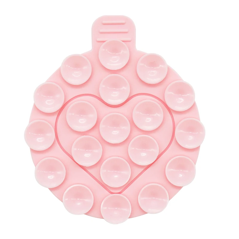 Wholesale Round Hand Mobile Silicon Suction Cup Phone Holder Silicone Sucker Toy