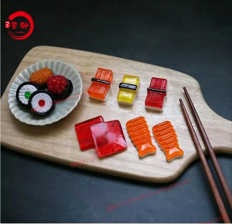 Sushi Gummy Jelly Candy Sweets 2021 Korea Hot Selling Assorted shapes