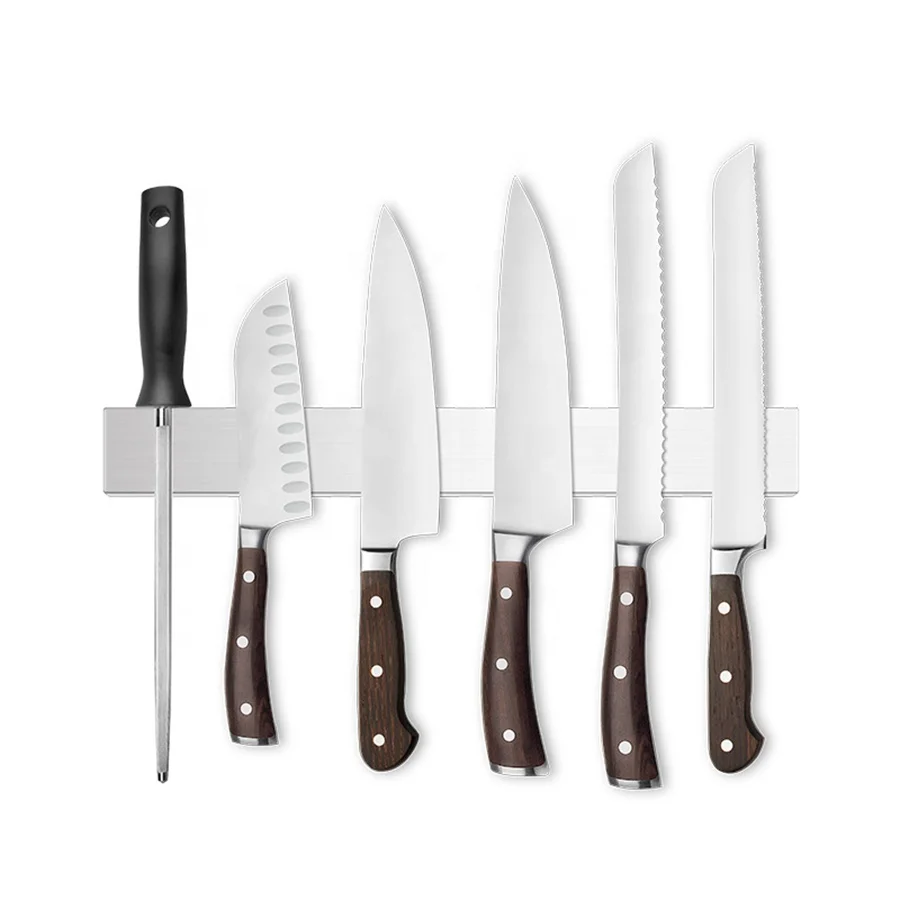 High quality stainless steel kitchen knife rack magnetic knife holder magnetic knife block holder