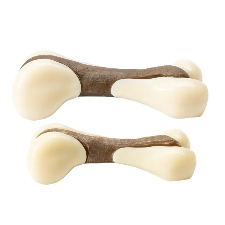 Pet toy Explosive bone teeth cleaning and grinding stick cowhide stick dog bite glue after the leg bone chew dog bite toy