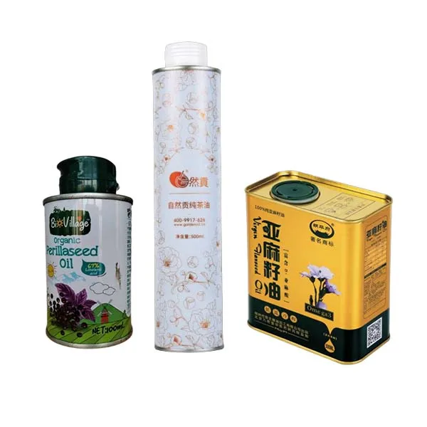 1 Gallon Olive Oil Tin Can 4L Square Metal Tinplate Can for Edible Cooking Oils