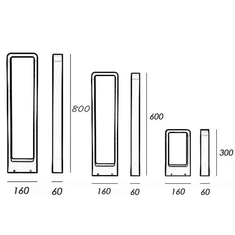 Hot selling new design led garden lights lawn lamp low voltage landscape Outdoor Bollard Lights