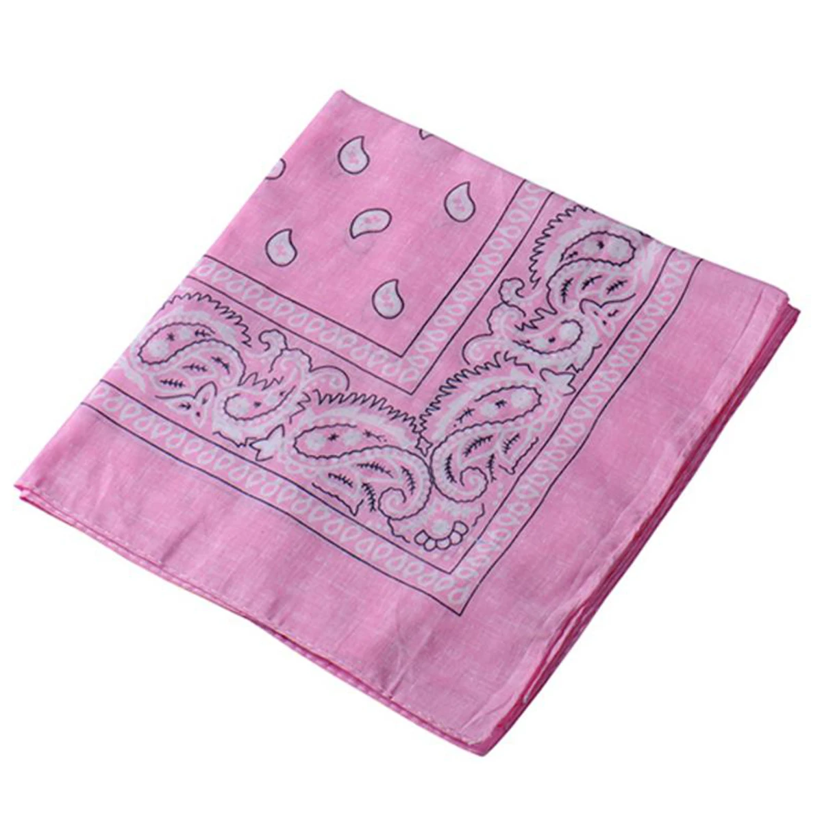 
Wholesale 100% cotton Novelty Double Sided Print Cowboy Head Scarf Original Paisley Pattern Square Bandanas 12 pack 