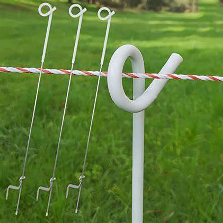 Custom Factory Galvanised Spring Steel Electric Fence Post for Pigtails & Electric Fencing Trellis & Gates