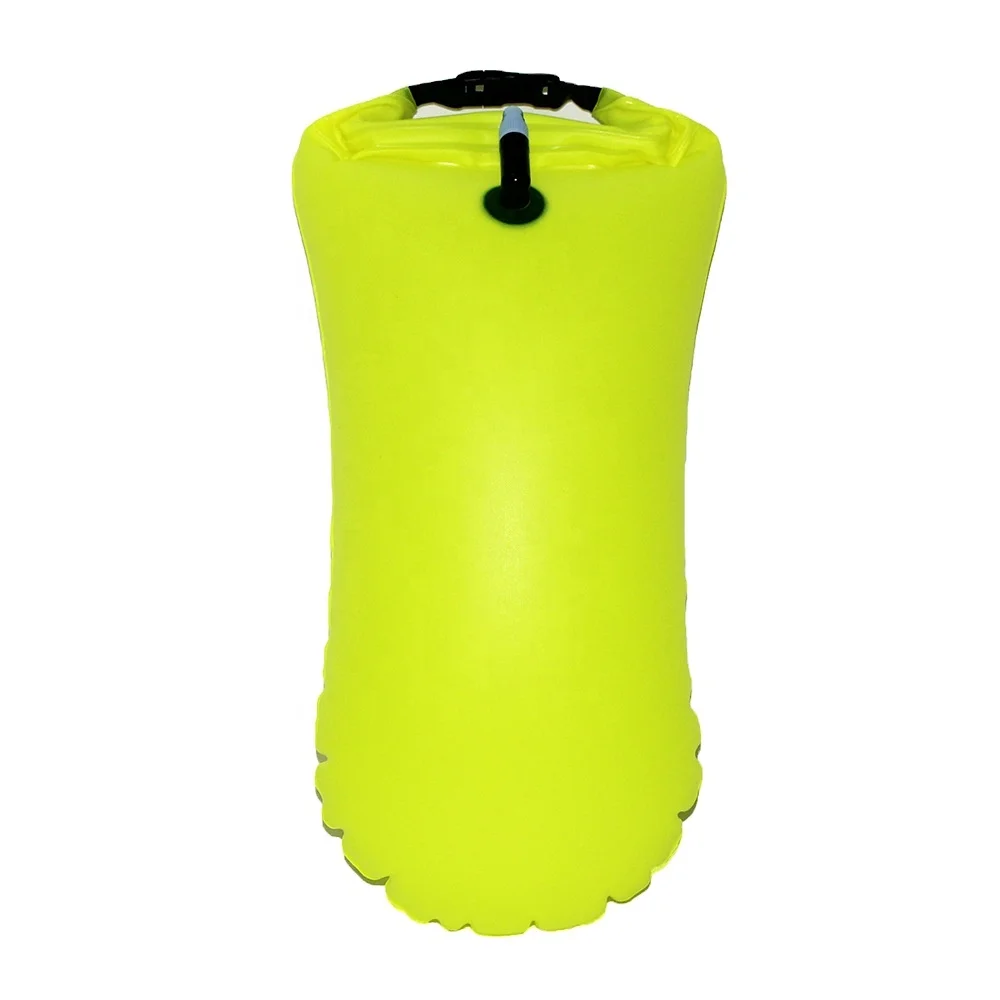 Small Portable Inflatable PVC Float Open Water Swimming Safety Buoy