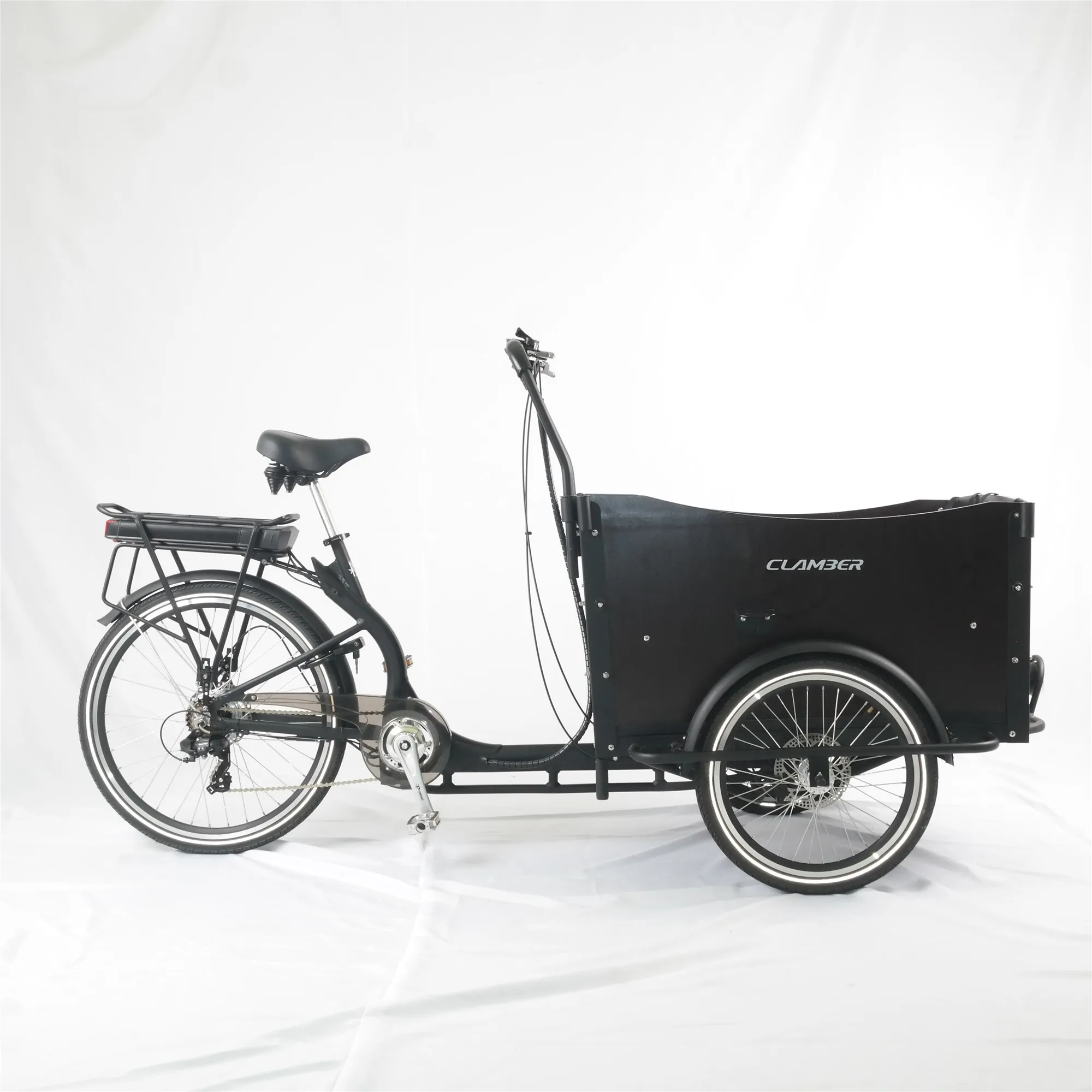 Classic three wheel family electric cargo bike/transport bike for sale