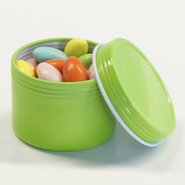 Wholesale Seamless Sealed Tinplate Box Metal Round Shape Tin Can with Screw Airtight Lid for Candle Holder, Food Storage Packing