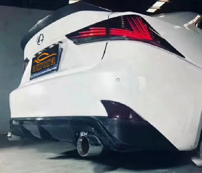 Dry carbon fiber body kit car bumper rear diffuser suitable for Lexus IS IS250 IS300 diffuser bumper