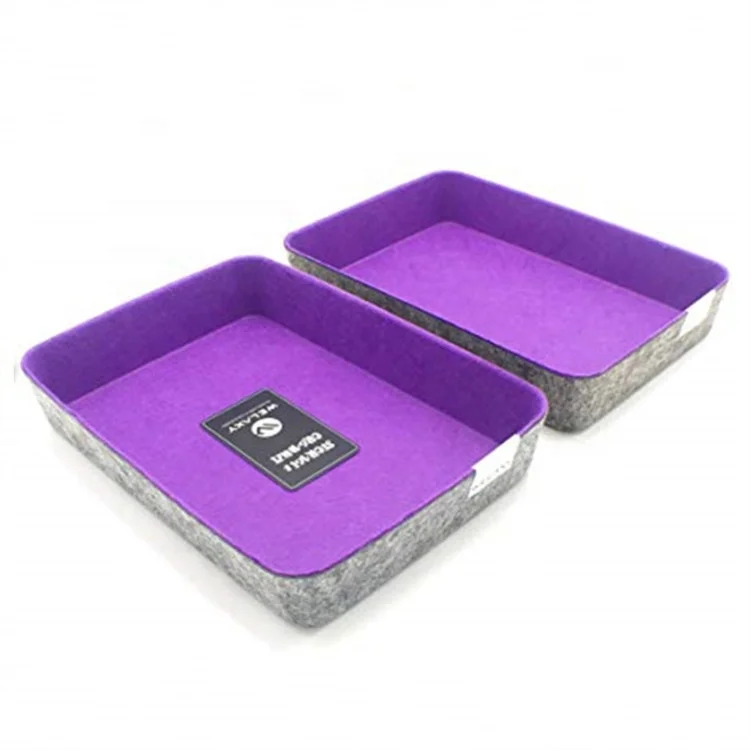 2023 Handmade ECO-friendly polyester felt fabric storage box