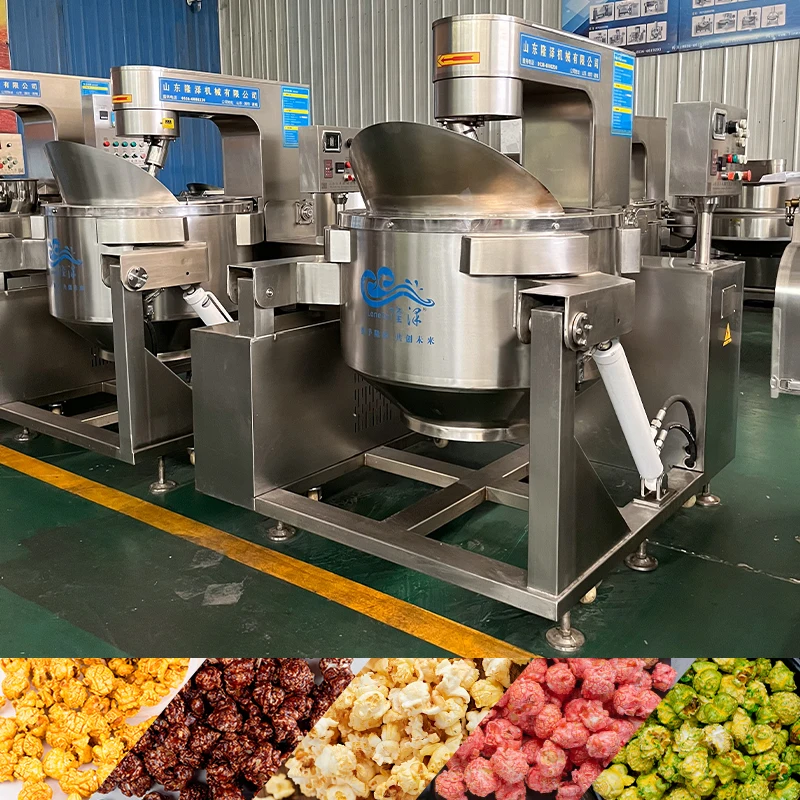 Ball popcorn machine commercial caramel popcorn making machine/ popcorn machine production line