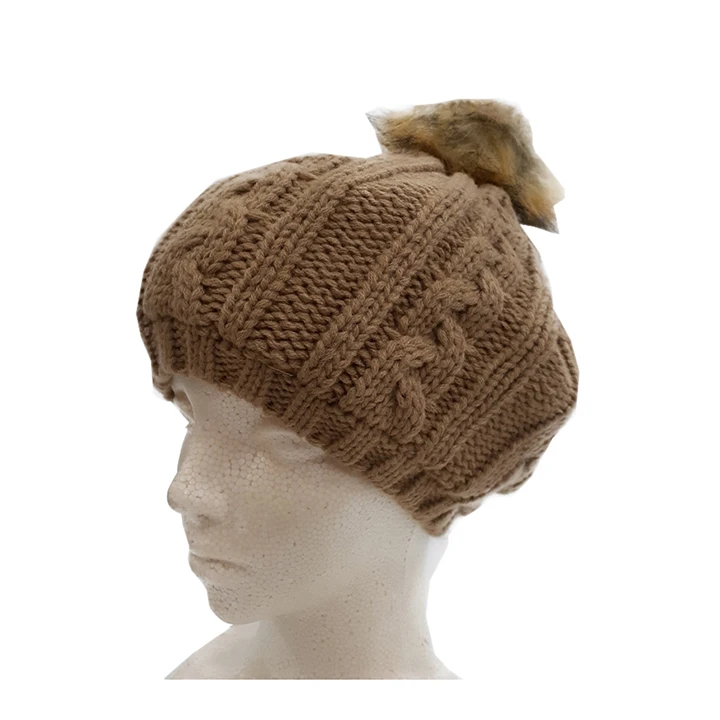 Fluffy washable black white brown navy blue children lady beret hat