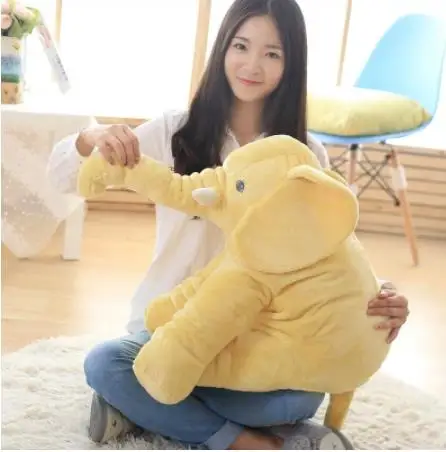 
40cm / 60cm large plush elephant doll toy children sleep pillow cute plush elephant 