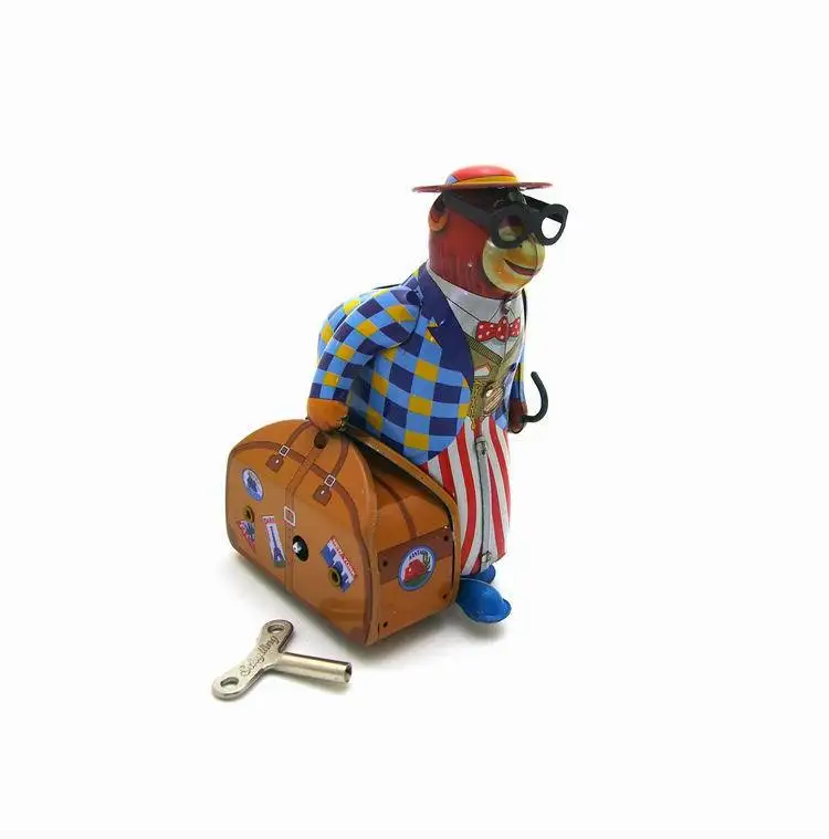 Оловянная игрушка в стиле путешествий, обезьяны, дедушка, декоративный материал