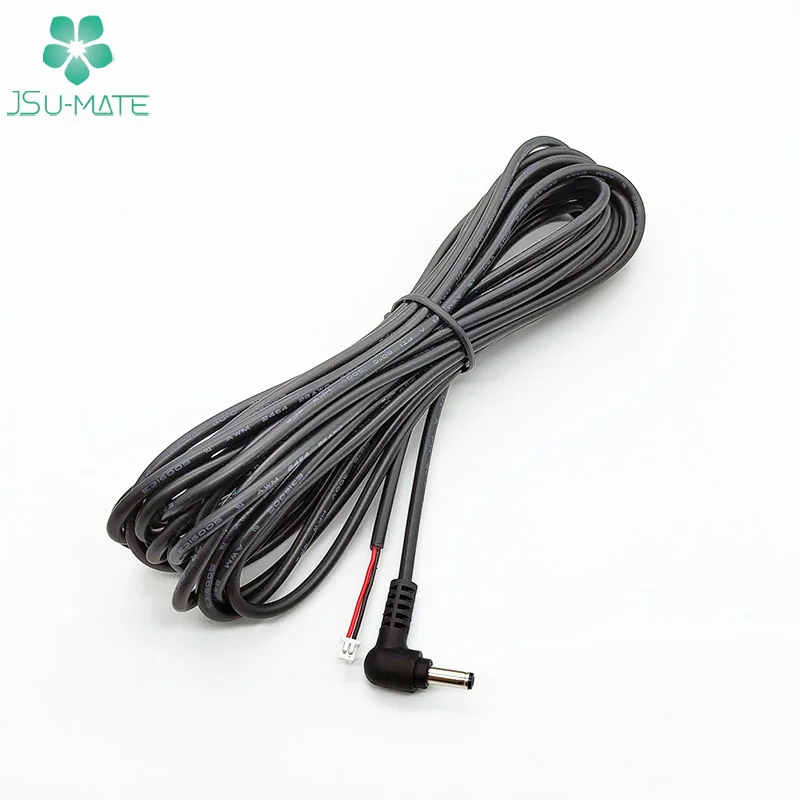 Плоская Лента Stright/угол DC5521/5521/47517/4017/3511/35135 DC Barrel Jack к JST 2 Pin Cable Power