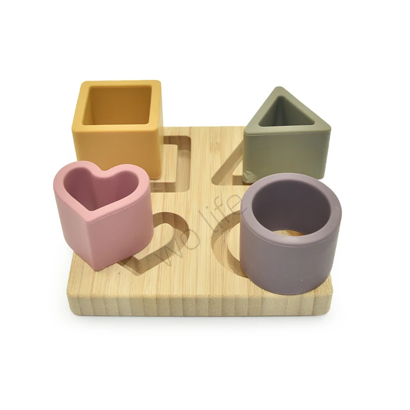 Hot Product Children Montessori Wooden Geometric Shape Educational Jigsaw Puzzle For Kids