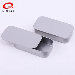 Cosmetic Organizer Chewing Gum Container Mini Iron Slide Cover Storage Jewelry Pill Chocolate Metal Tin Case Portable Tin Boxes