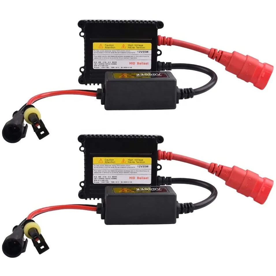 HID Ballast, AC 12V 55W Super Slim Hid Ballast Ballast Kit for H1 H3 H7 H8 H9 H11 9005 9006 H4, HID headlight ballast